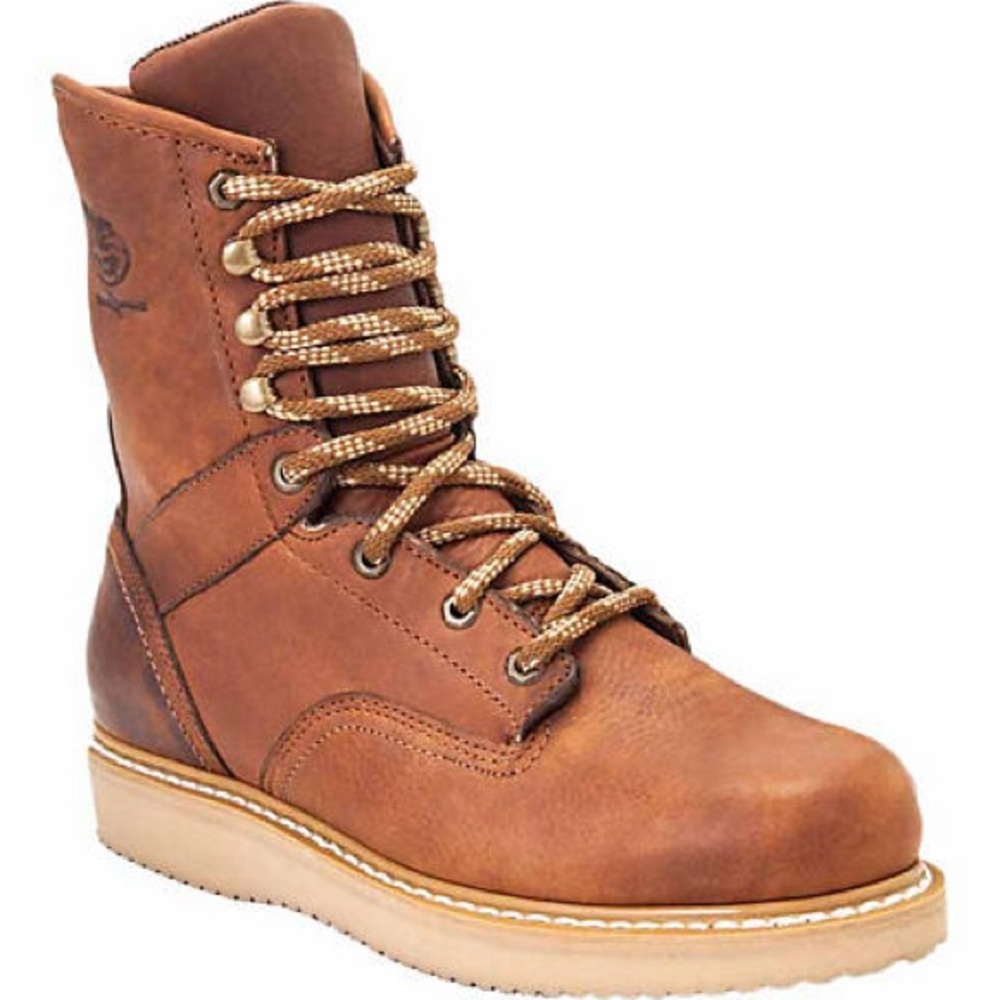 100% leather Georgia brand men’s construction boot
